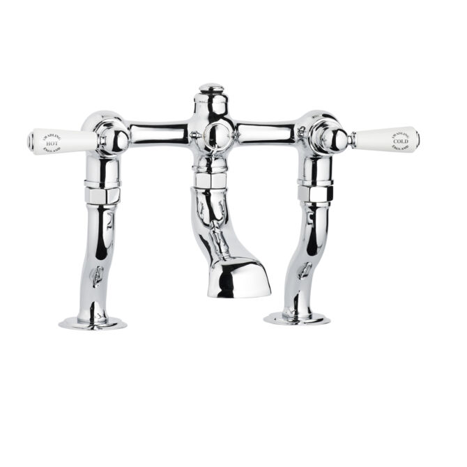 Deck Mounted Manual Bath Mixer – Lever