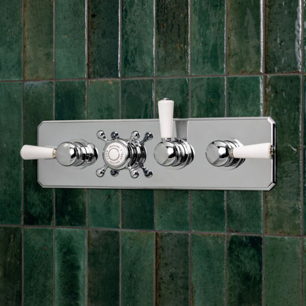 With Plate in Chrome Finish