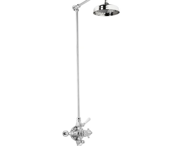 Deluge Riser Double Exposed Shower Mixer, Rigid Riser Kit, Deluge and Integrated ...