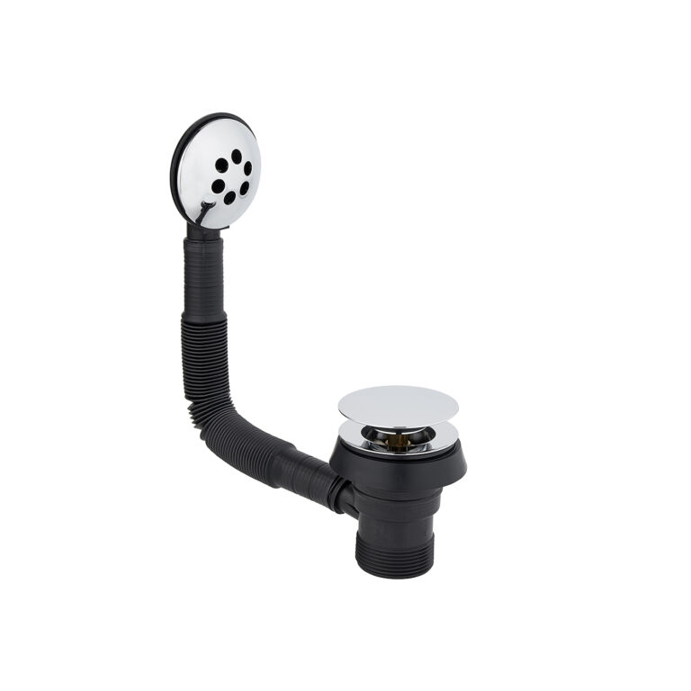 In Bath combined Waste and overflow with large diameter mushroom spring plug web