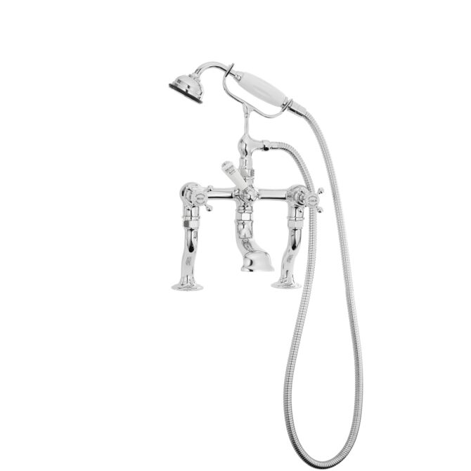 Deck Mounted Manual Bath/Shower Mixer – Crosshead