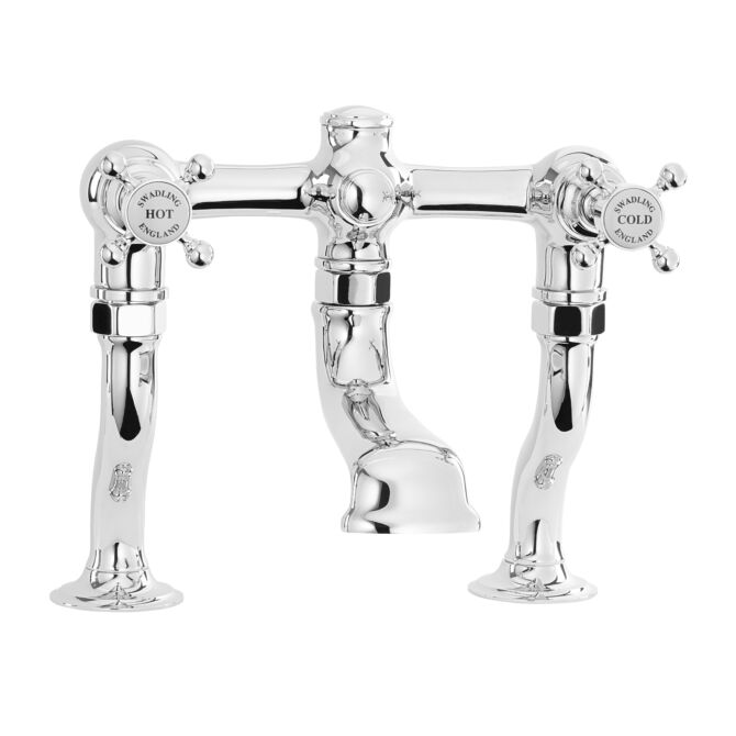 Deck Mounted Manual Bath Mixer – Crosshead