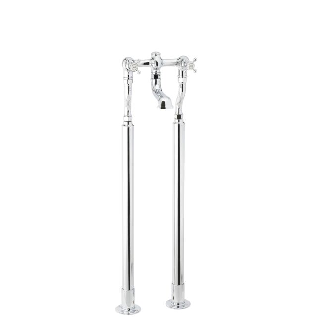 Floor Mounted Manual Bath Mixer – Crosshead